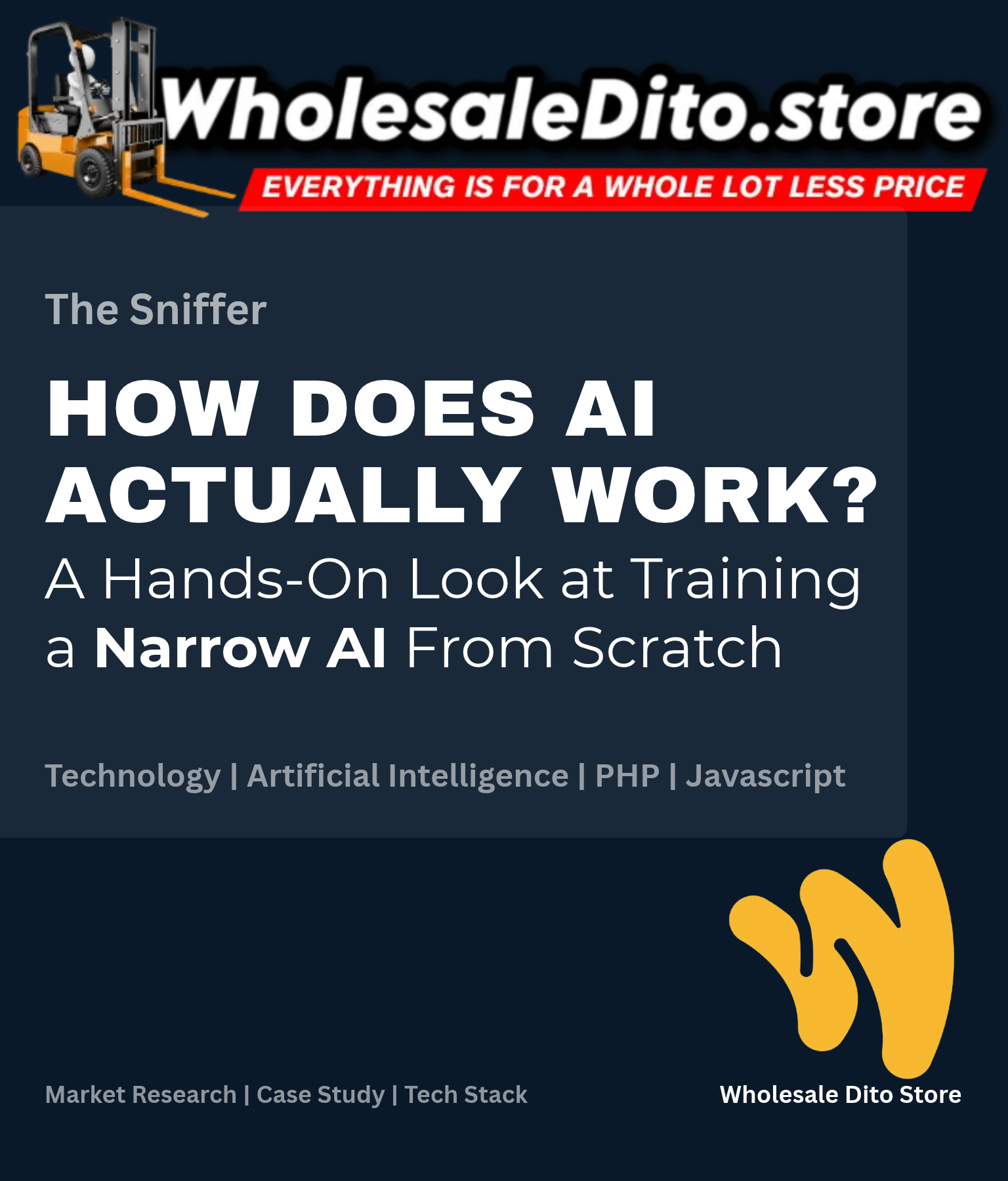The Sniffer guide: How Does AI Actually Work? A Hands-On Look at Training a Narrow AI From Scratch
