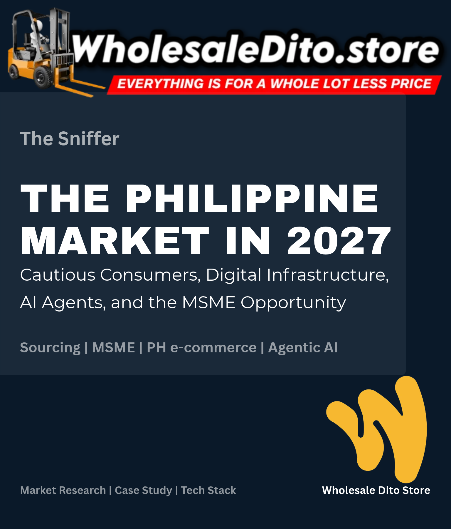 The Sniffer market analysis banner: The Philippine Market in 2027 - Wholesale Dito Store