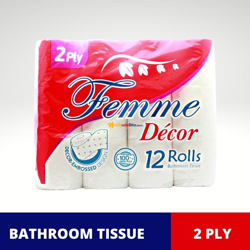 Femme Decor Bathroom Tissue 12 Rolls
