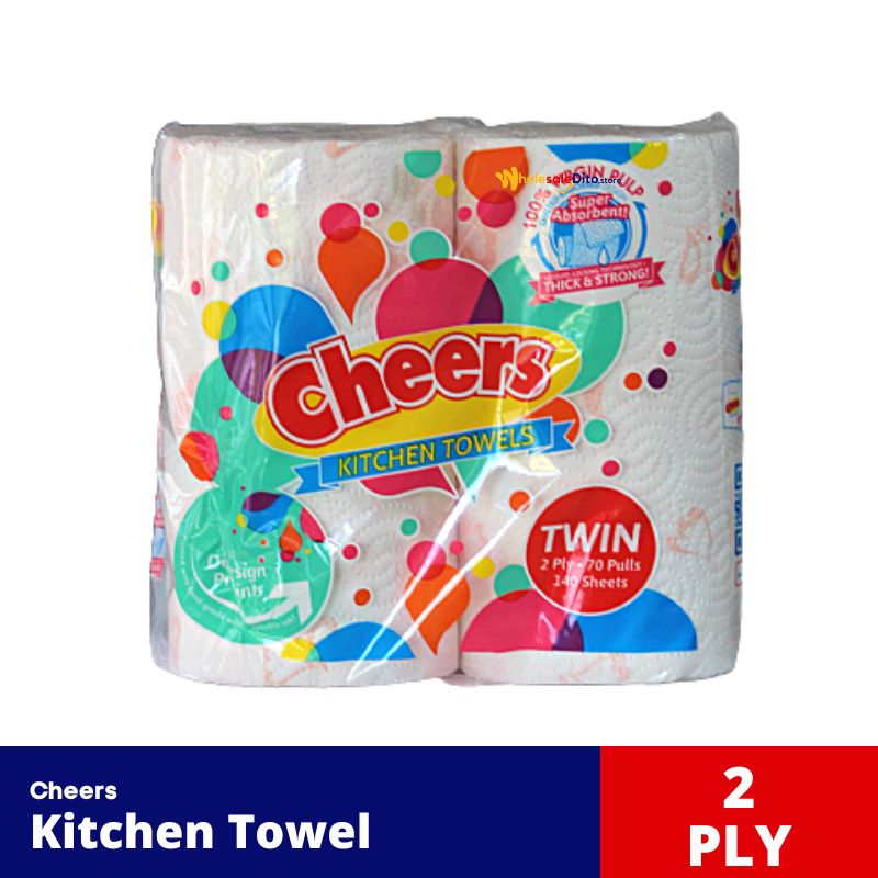 Cheers Kitchen Towel Twin Pack
