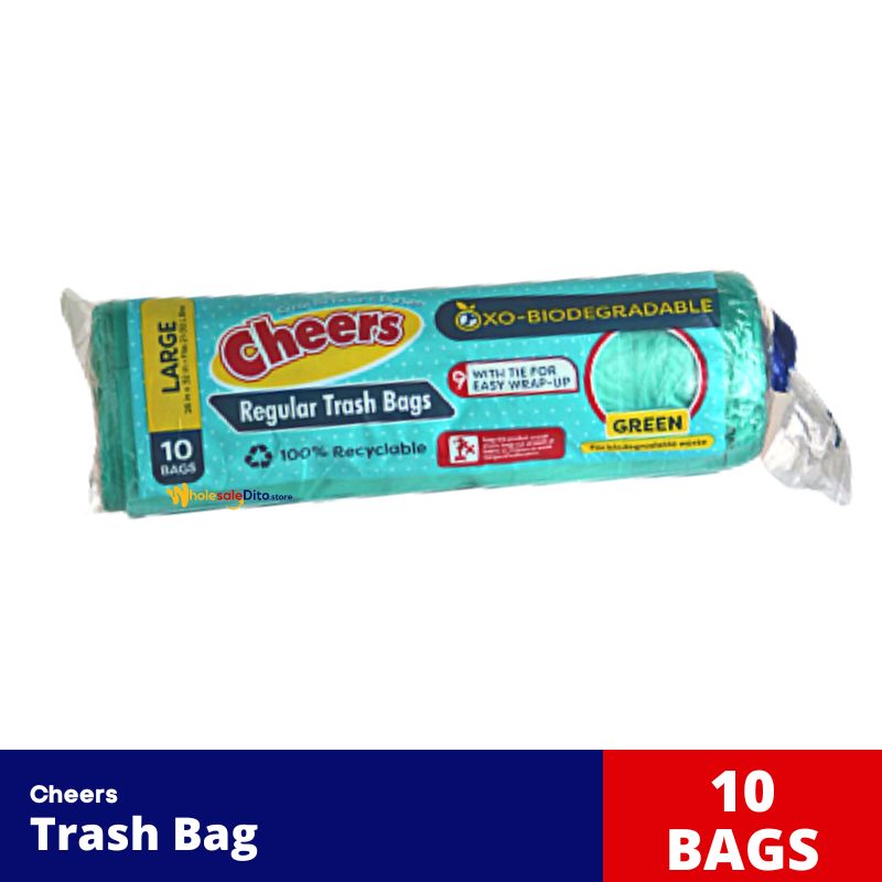 Cheers Regular Trash Bags Green Large