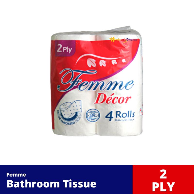 Femme Decor Bathroom Tissue 4 Rolls