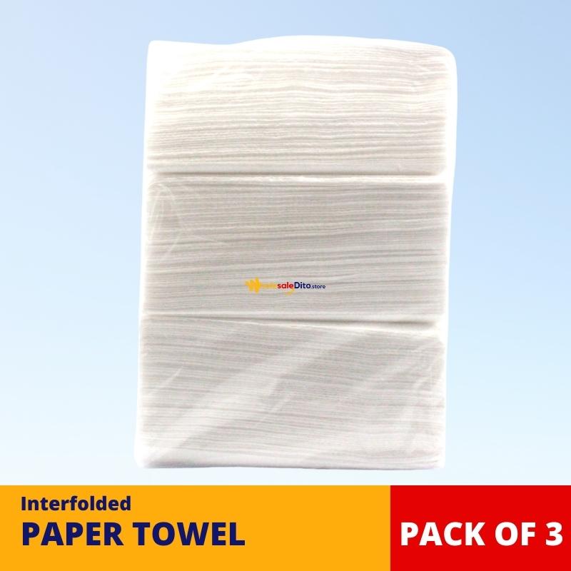 Pack Of 3 Unbranded Interfolded Paper Towel