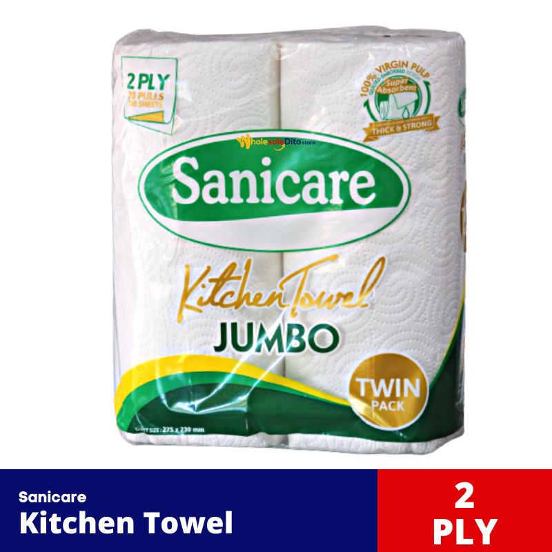 Sanicare Kitchen Towel Jumbo Twin Pack