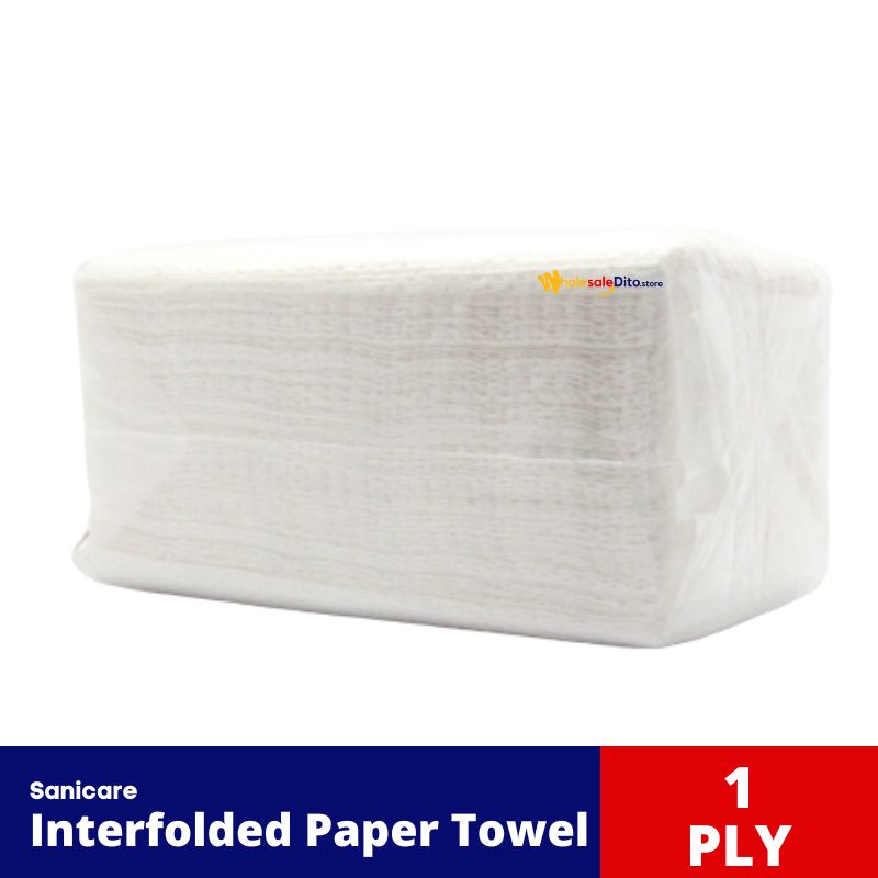 Sanicare Regular Interfolded Paper Towel Clear Pack