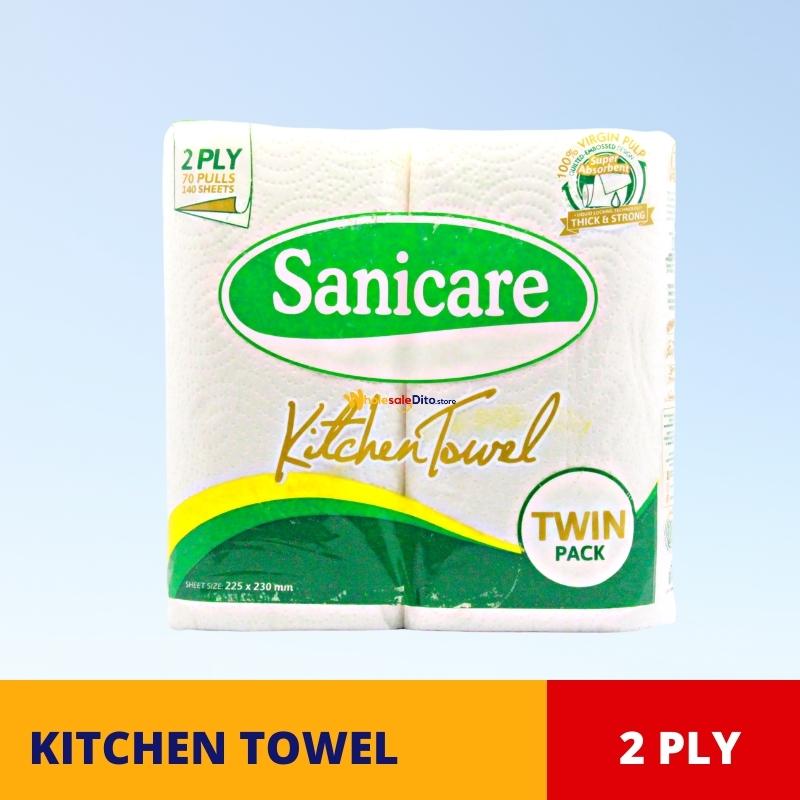 Twin Pack Sanicare Kitchen Towel Regular