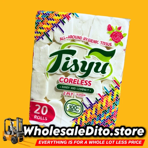 Buy Tisyu Coreless Bathroom Tissue 20 Rolls 2 Ply at Wholesale Price