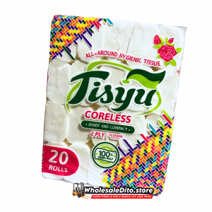 Tisyu Coreless Bathroom Tissue 20 Rolls 2 Ply