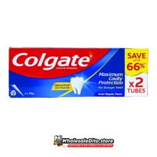 Colgate Great Regular Flavor 195g Twin Pack Wholesale