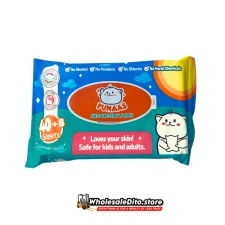 Punaas Anti-Bacterial Wipes Fresh Powder Scent 40+8 Sheets