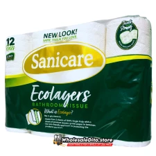 Sanicare Ecolayers Bathroom Tissue 3 Ply 12 Rolls Wholesale