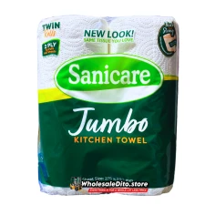 Sanicare Jumbo Kitchen Towel Twin Pack 2 Ply Wholesale