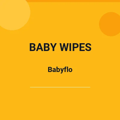 Babyflo Baby Wipes Antibacterial 15s