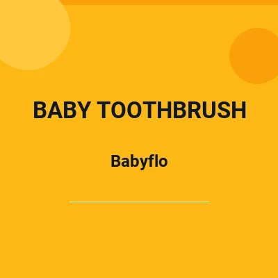 Babyflo Silicone Toothbrush with Carry Case 