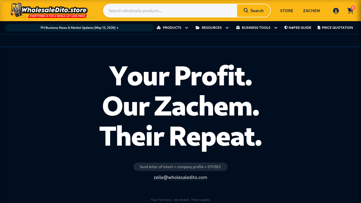 How To Become a Zachem Territory Distributor