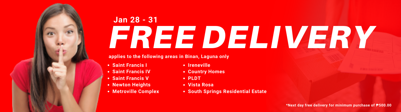 January 28-31, 2023 Binan Laguna Sanicare Free Delivery Promo
