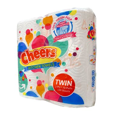 Cheers Regular Kitchen Towel Twin Pack