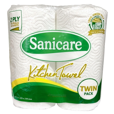 Sanicare Kitchen Towel Regular Twin Pack