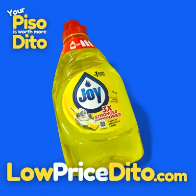 Joy Dishwashing Liquid Lemon 250ml – 3x Strong Cleaning Power