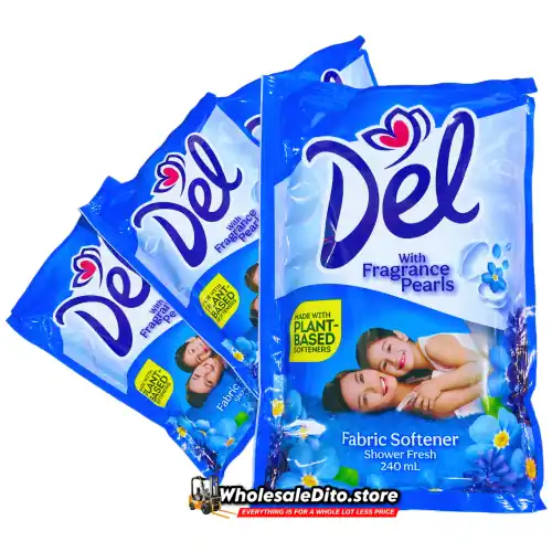 Del Fabric Softener Shower Fresh Blue 240mL