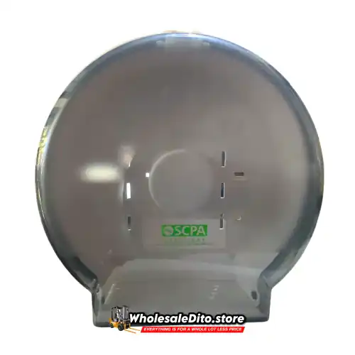 SCPA Jumbo Roll Tissue Dispenser Clear Black