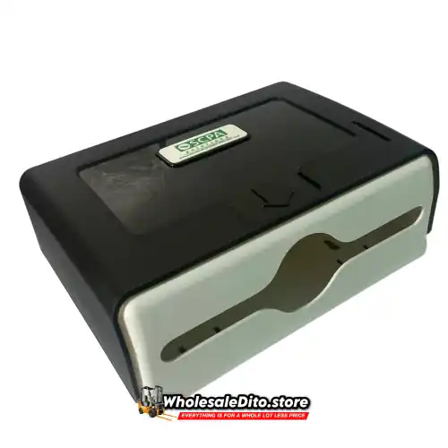 SCPA M-Fold Hand Towel Paper Dispenser Clear Black